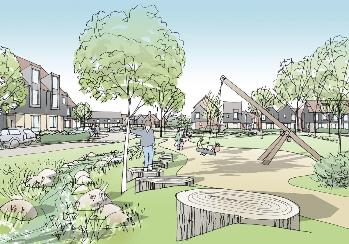1. Welcome Main Image Caption An Illustration Of The Proposed Central Green Area Within Our Development